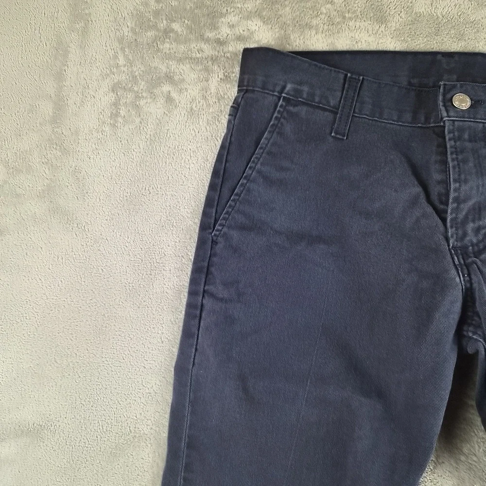 Levis 511 Pants Mens 30x30 Navy Blue Stretch Skinny Chino Casual Trouser  Office